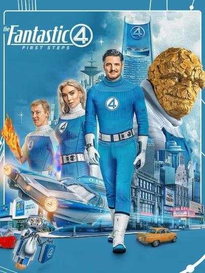 2025 The Fantastic Four First Steps Movie Poster