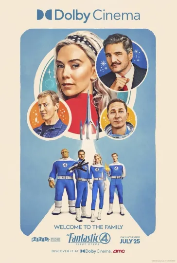 2025 The Fantastic Four First Steps Movie Poster