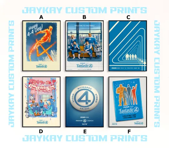 The Fantastic Four: First Steps 2025 Movie Poster Print - Unframed