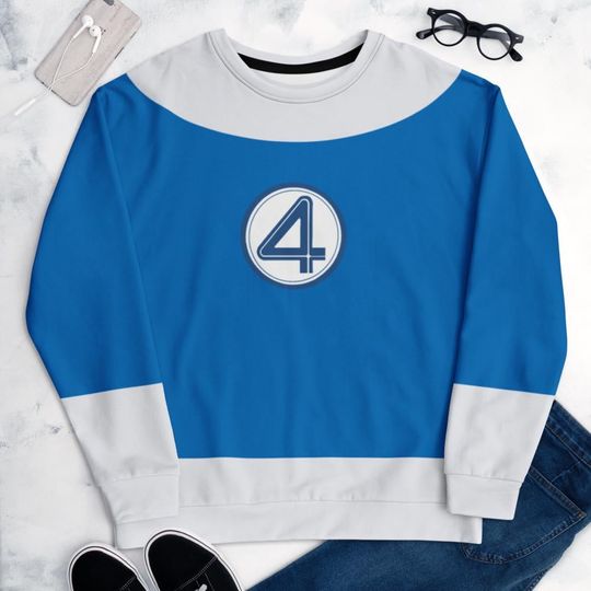 Invisible Woman Fantastic Four Cosplay Costume Susan Storm Unisex Sweatshirt