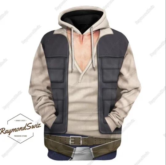 Halloween Han Solo 3D HOODIE Halloween Gift Best Price Christmas Gift Us Size