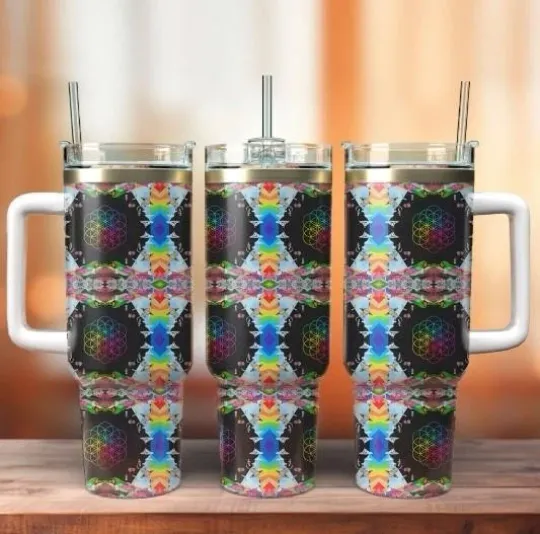 Coldplay Music Tumbler 40oz With Handle