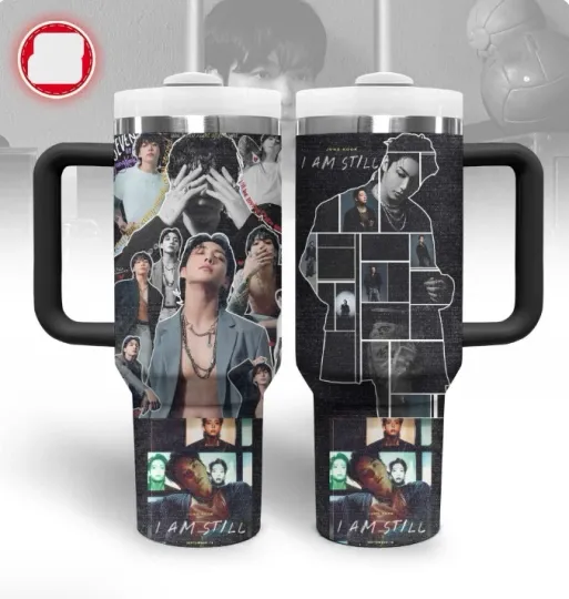 Jungkook BTS Music Tumbler 40oz With Handle