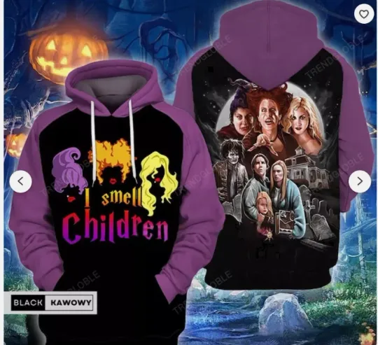 Halloween Hocus Pocus 3D HOODIE HALLOWEEN GIFT CHRISTMAS GIFT BEST PRICE US SIZE