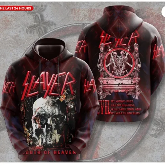 best new shirt hot hot Slayer band Hoodie 3d - all printed, hot 2025