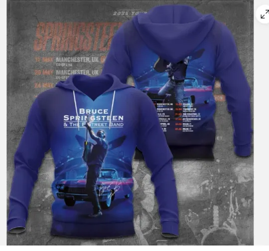 Best Price hot Bruce Springsteen 3D Hoodie 3d - all printed, hot 2025