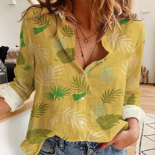 Nick Wilde Women's Linen Casual Shirt, Disney Women Blouses Shirt, Magic Kingdom Shirt, Shirt For Women, Disney Vintage Shirt