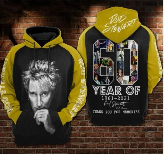 Rod Stewart Hoodie 3d   printed hot DAd gift HOODIE   cute new