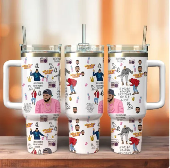 Bad Bunny 40 oz Tumbler with Handle