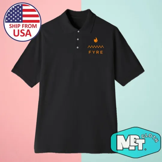 Fyre Festival Orange Men's Polo Shirt