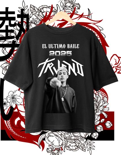 Trueno The Last Dance T-shirt Design, World Tour 2025, REAL GANGSTA LOVE, Instant Download and Ready to Print.