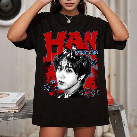 Retro Han dominAte T-shirt, Stray Kids dominATE World Tour 2025 Shirt, Stray Kids Hop Album Shirt, Giant Album Tee, Stray Kids ATE Tee