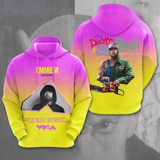Eminem The Death Of Slim Shady Colorful Hoodie 3d - all printed  hot 2025