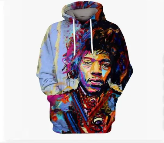 Jimi Hendrix hoodie 3d - all printed  hot gift 3d -best
