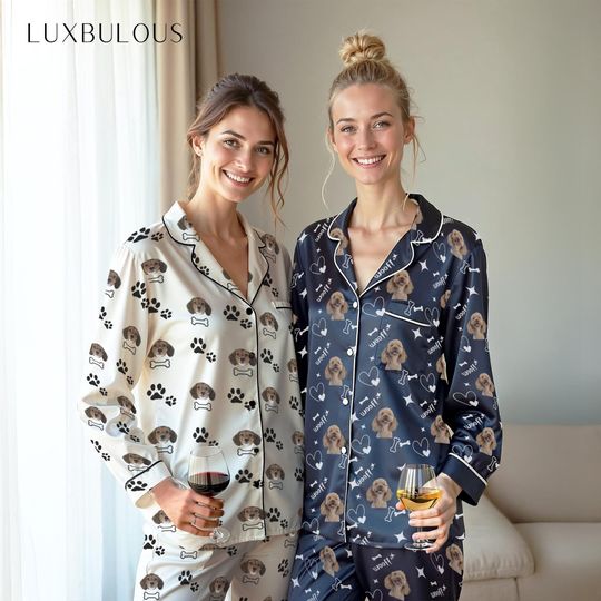Customized Pajamas, Pet Lover Pajamas, Pjs Set, Dog Lover, Cat Lover, Pet Parent Gifts, Christmas Pajamas, Family Pajamas, Gift for Her, Pet