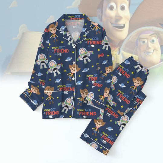 Toy Story Pajamas Set, Buzz Lightyear Pajamas For Her, Woody Toy Story Pajamas Family, Disney Character Pajamas, Magic Kingdom Pjs