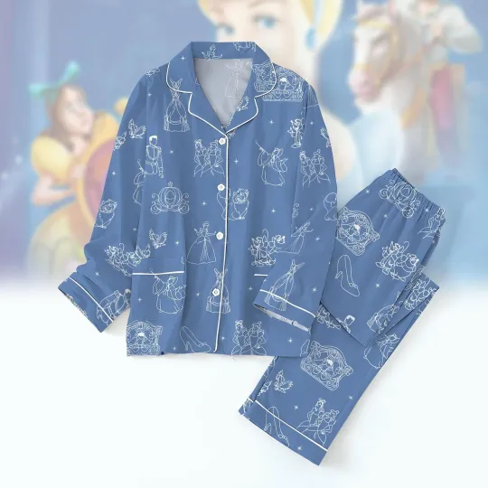 Cinde Princess Pajamas Set, Disney Princess Pajamas, Meet Me At Midnight Pa