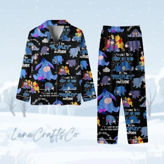 Discover Eeyore Pajamas Christmas, Winnie Pooh Pajamas For Party, Disney Pajama Set,