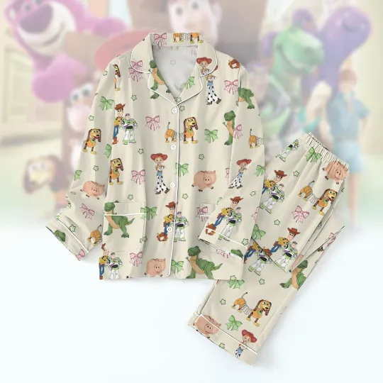 Toy Story Pajamas Set, Disney Toy Story Women Pajamas, Woody Jessie Buzz Lightye