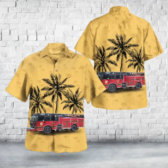 Warr Acres Oklahoma Warr Acres Fire Department Hawaiian Shirt