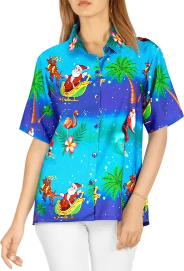 HAPPY BAY Women's Ugly Christmas Tree Vacation Holiday Party Beach Hawaiian