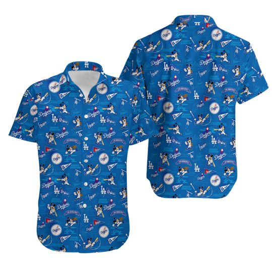 Los Angeles Dodgers x Mickey Hawaiian Shirt