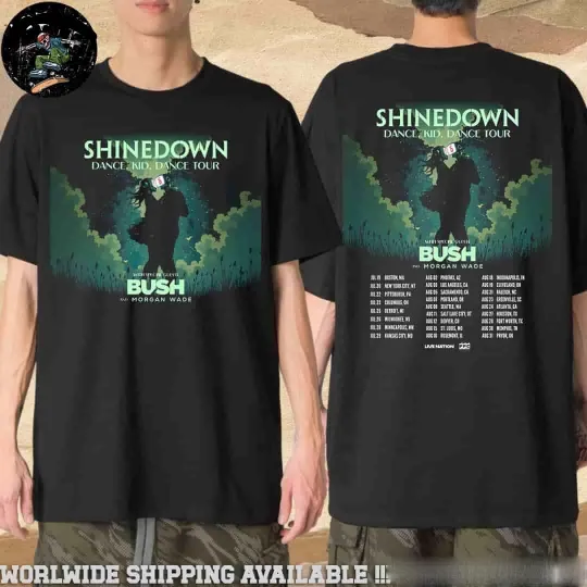 shine down Dance Kid Dance US Tour Dates 2025 Merchandise Unisex T-Shirt