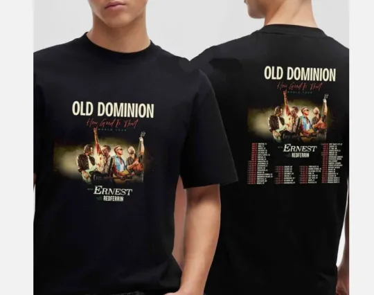 OLD DOMINION HOW GOOD IS THAT WORLD TOUR DATES 2025 TWO SIDED T-SHIRT