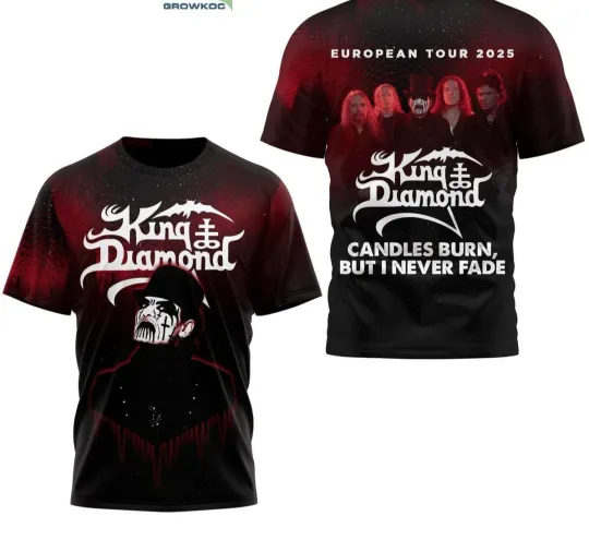 King Diamond European Tour 2025 3D T-Shirt