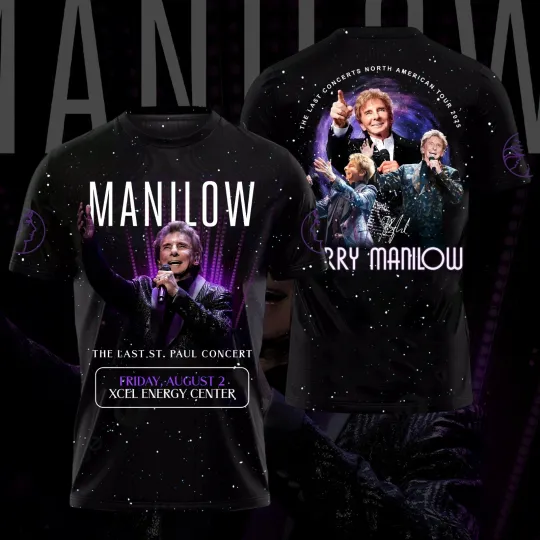 Rare Manilows Tour 2025 3D shirt