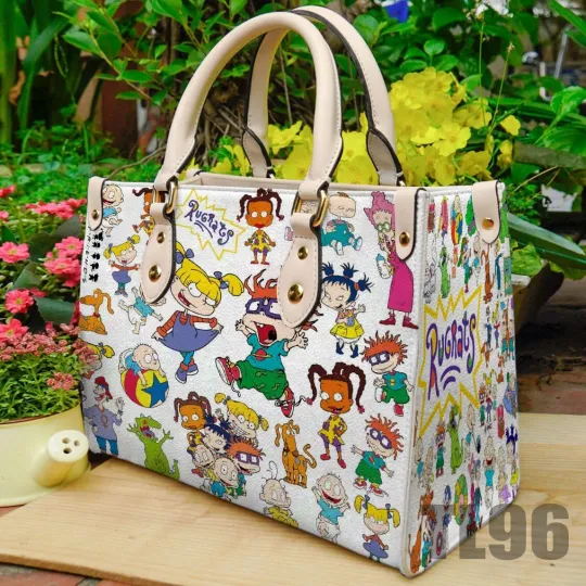 Rugrats Leather Handbag, Rugrats Women's Leather Bag Gift