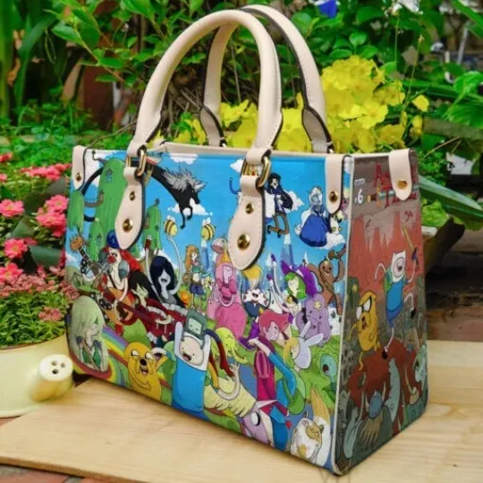 Adventure Time Leather Handbag, Adventure Time Women's Leather Bag