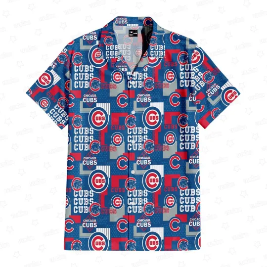 Chicago Baseball Team Cubss Hawaiian Button Down Shirt