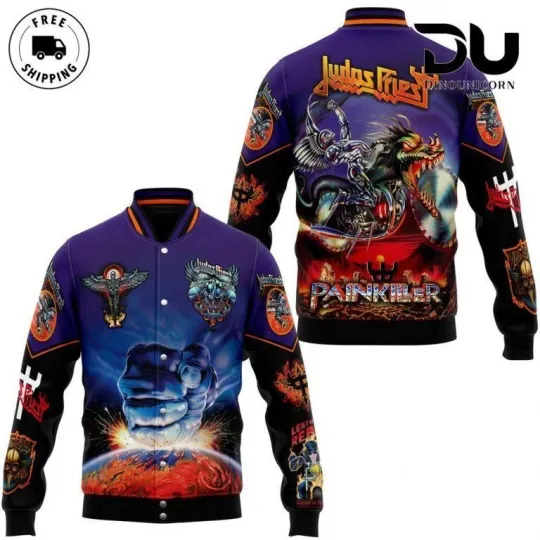 Judas Priest Painkiller Baseball Jacket