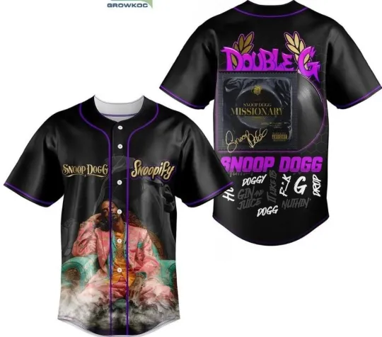 DoubleG Sn00p Dogg Missionary 2025 Baseball Jersey