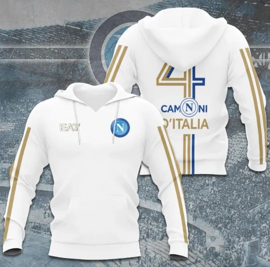 Look S.S.C..... Napollllli 3D Hoodie Football Fan Gift All Size Unisex Style