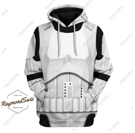 Stormtrooper Costume 3D HOODIE HALLOWEEN GIFT CHRISTMAS GIFT BEST PRICE US SIZE
