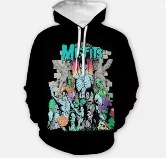 Misfits Hoodie 3D Hooded Unisex Hoodie 3d - all printed, hot 2025