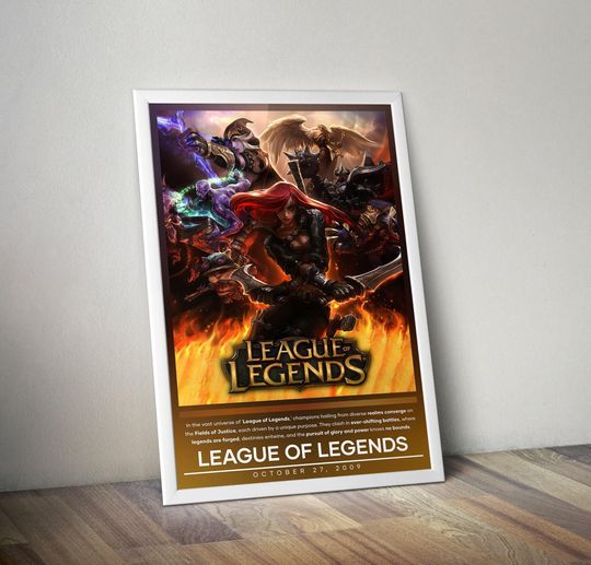 League of Legends Poster | LoL | Gaming Poster | Video Game Posters | Wall Decor Posters