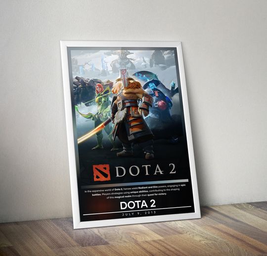 Dota  Poster | Dota 2 | Gaming Poster | Video Game Posters | Wall Decor Poster