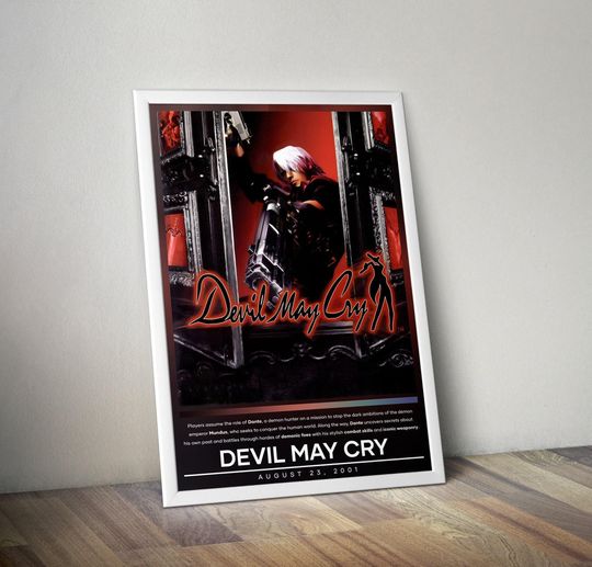 Devil May Cry Poster | Devil May Cry | Gaming Poster | Video Game Poster | Wall Decor Poster