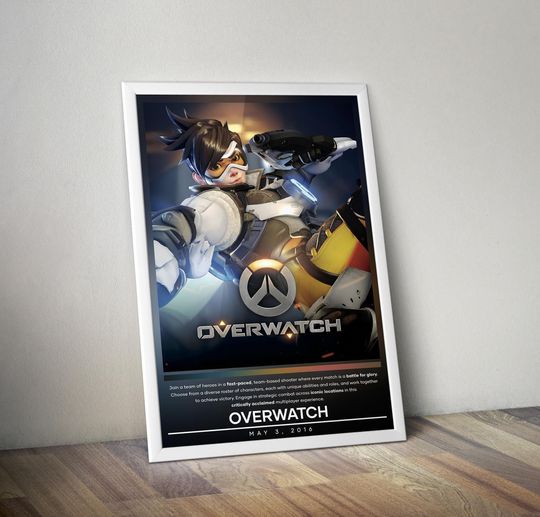 Overwatch Poster | Overwatch | Gaming Poster | Video Game Poster | Wall Decor Poster