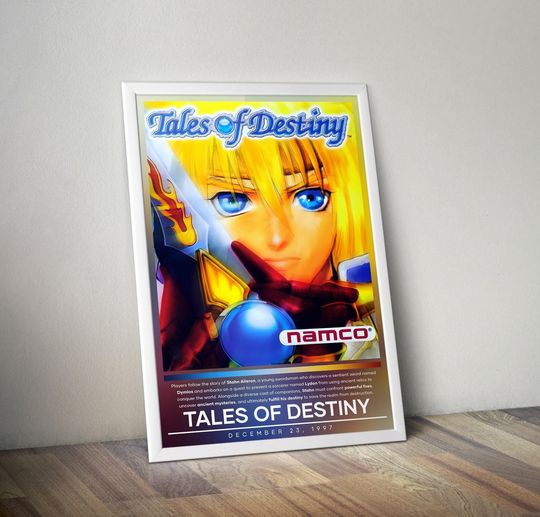 Tales of Destiny Poster | Tales of Destiny | Gaming Poster Video Game Poster, Wall Decor Poster