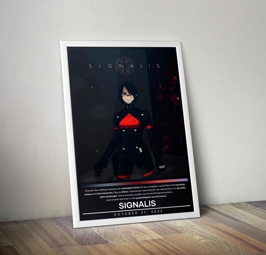 SIGNALIS Poster | SIGNALIS | Gaming Poster | Video Game Poster | Wall Decor Poster