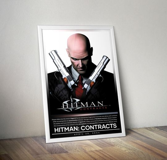 Hitman Contracts Poster | Hitman | Gaming Poster | Video Game Poster | Wall Decor Poster