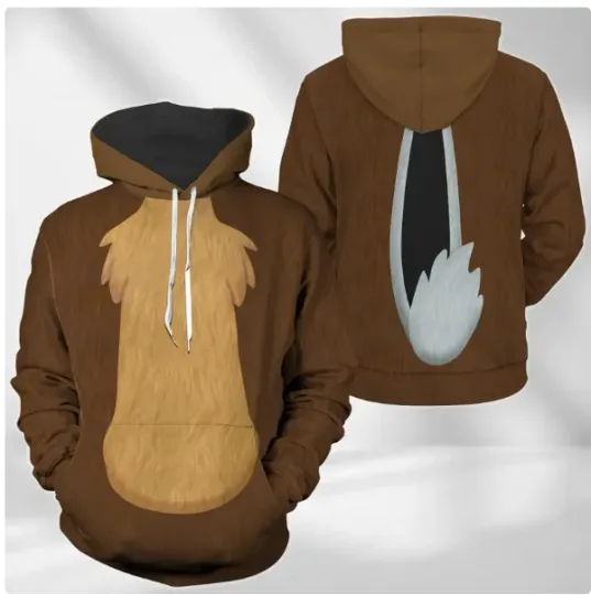 Chip N Dale Costume 3D HOODIE HALLOWEEN GIFT CHRISTMAS GIFT