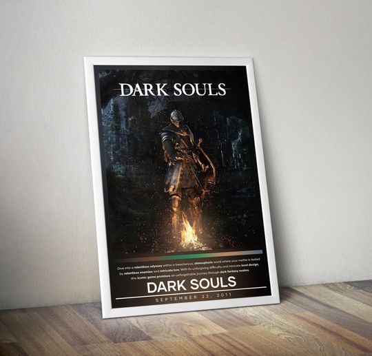 Dark Souls Poster | Soulslike Prints | Gaming Poster  | Video Game Posters | Wall Decor Posters