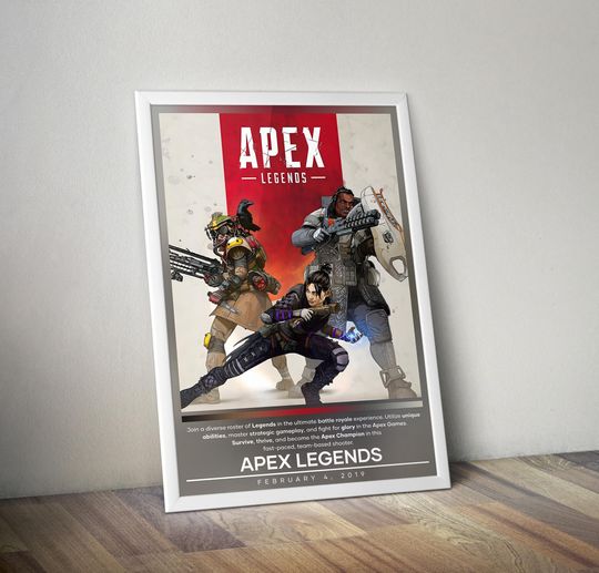 Apex Legends Poster | Apex Legends | Gaming Posters | Video Game Poster | Wall Decor Poster