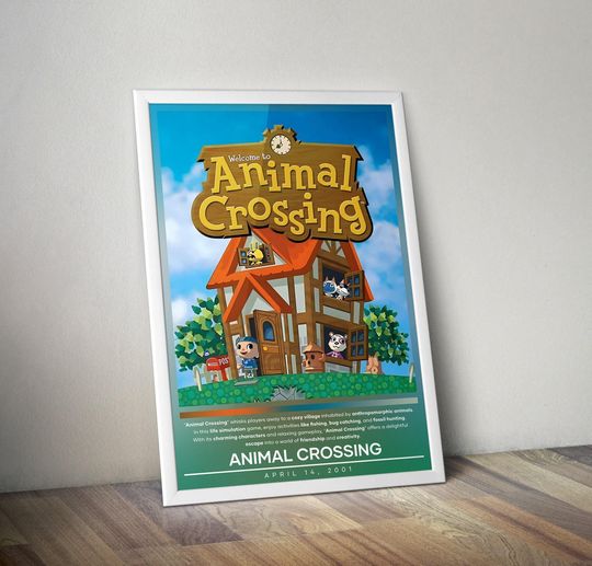Animal Crossing Poster | Animal Crossing | Gaming Posters | Video Game Posters | Wall Decor Posters