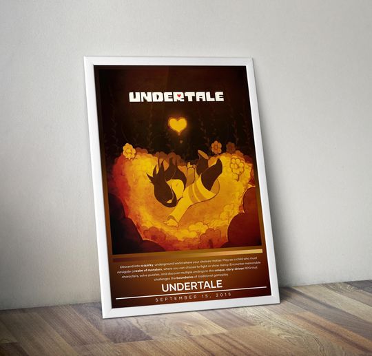 Undertale Poster | Gaming Poster  | Video Game Poster | Wall Decor Poster